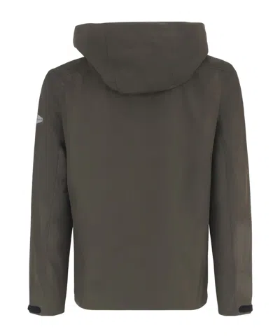 And Wander 2.5l Hiker Rain Jacket In Brown