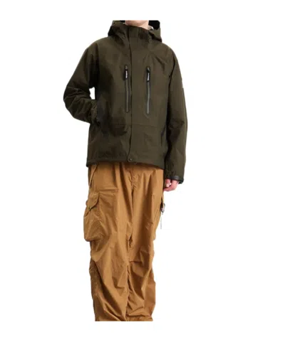 And Wander 2.5l Hiker Rain Jacket In Brown