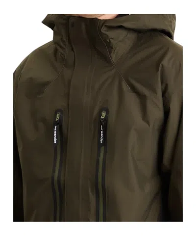 And Wander 2.5l Hiker Rain Jacket In Brown