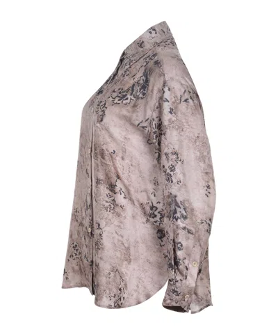 Alysi Shirt Made Of Silk. In Brown