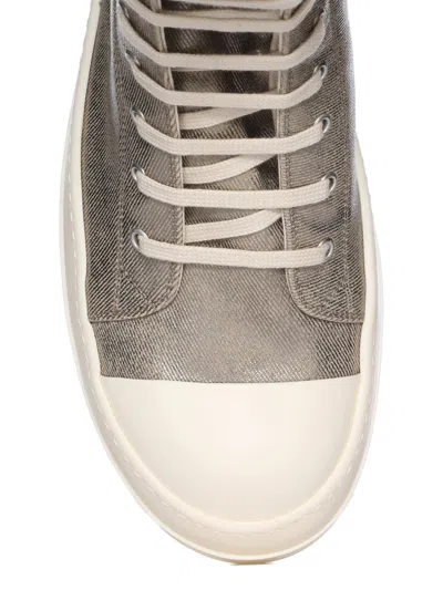 Rick Owens Drkshdw High-top Sneakers With Zip In Gray