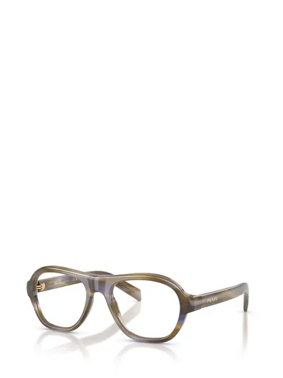 Prada Full Frame Plain Mirror In Green