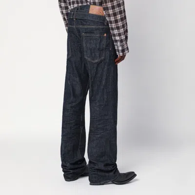 Magliano Wrap-around Waistband Jeans In Black