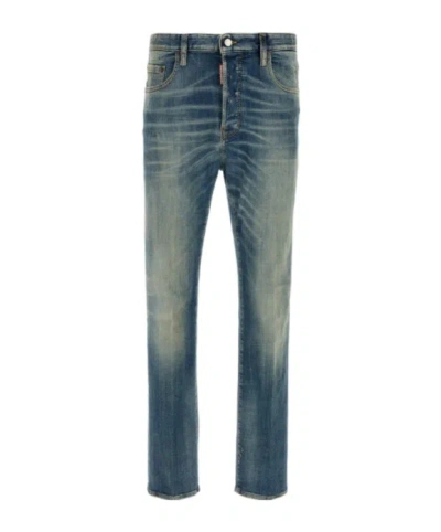 Magliano Logo Patch Jeans In Blue