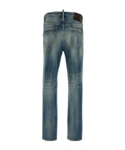 Magliano Logo Patch Jeans In Blue