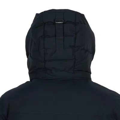 Moose Knuckles Long-sleeved Down Jacket In Blue