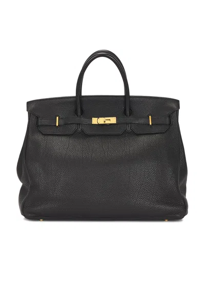 Pre-owned Hermes Togo Birkin 40 Handbag In Black