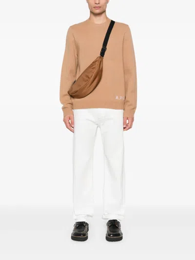 Apc A.p.c. Edward Sweater In Brown