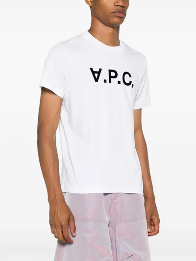 Apc A.p.c. Standard Grand Vpc Cotton T-shirt In White