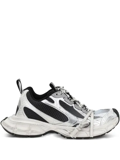 Balenciaga Multicolor Mesh And Rubber 3xl Gradient Sneakers In Gray