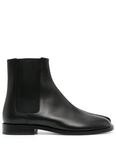 Maison Margiela Tabi Toe Ankle Boots In Black