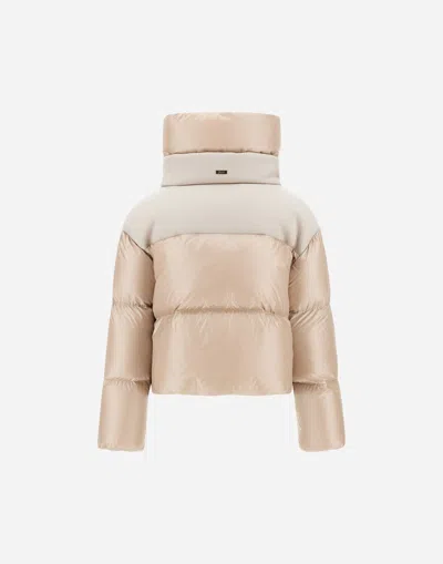 Herno Cape In Nylonâ Ultralight And Ecowool In Neutral