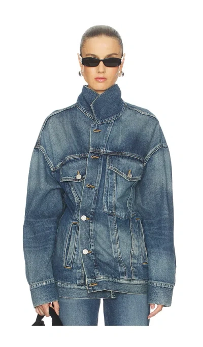 Agolde Woman Blue Jackets