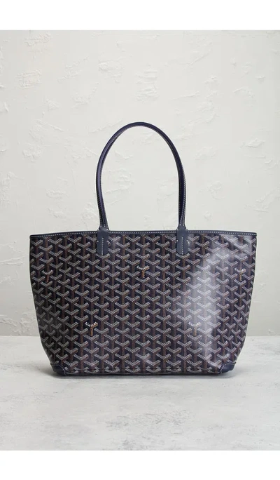Fwrd Renew Goyard Saint Louis Pm Tote Bag In Black