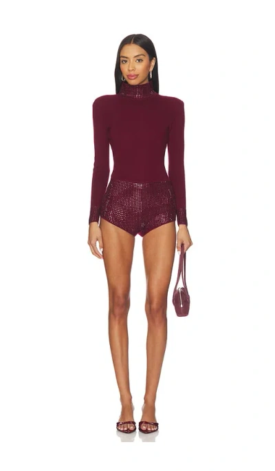 Retroféte Bethanie Romper In Burgundy