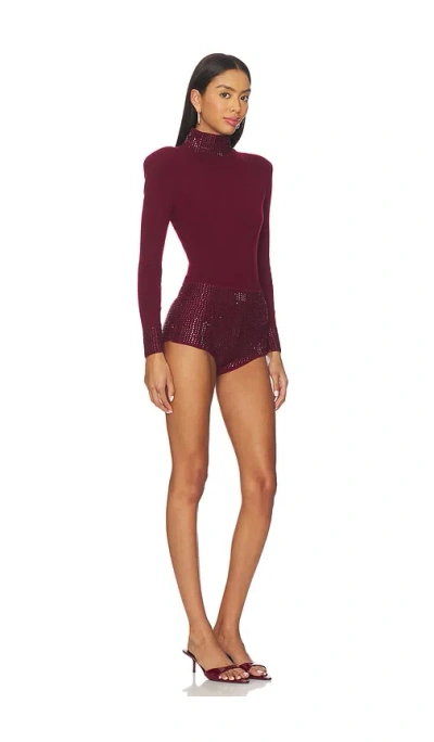 Retroféte Bethanie Romper In Burgundy
