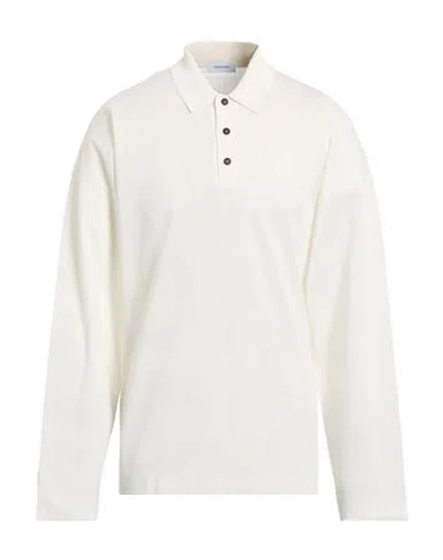 Ferragamo Long Sleeve Classic Polo In White In White