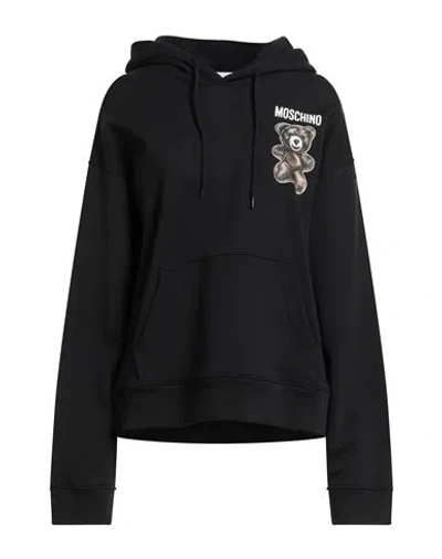 Moschino Couture Woman Sweatshirt Black Size L Cotton In Black