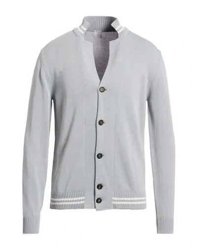 Eleventy Platinum Man Cardigan Light Grey Size L Cotton In Gray