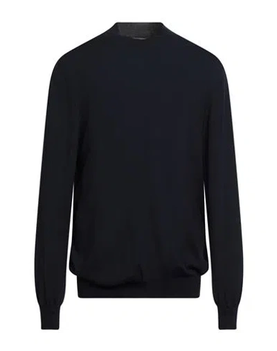 Viadeste Per Anteprima Man Sweater Midnight Blue Size 50 Virgin Wool In Black