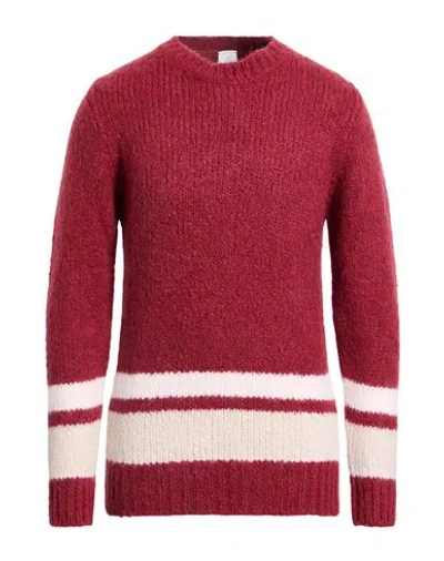 Eleventy Platinum Man Sweater Brick Size M Cashmere, Alpaca Wool, Silk In Red