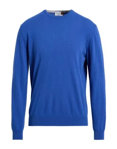 Heritage Man Sweater Blue Size 40 Wool, Cashmere In Blue