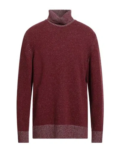 Masq Man Turtleneck Garnet Size 46 Wool In Burgundy