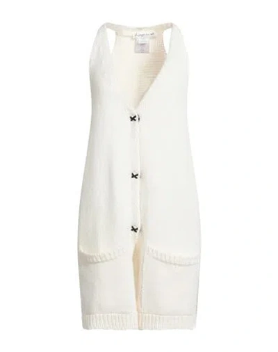 Pdr Phisique Du Role Woman Cardigan Ivory Size Onesize Acrylic, Alpaca Wool, Wool In White