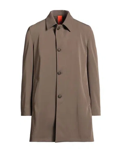 Bharnaba Man Overcoat & Trench Coat Light Brown Size 42 Polyester, Elastane In Brown
