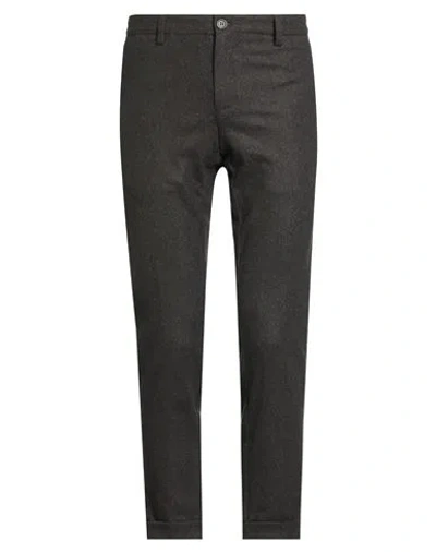 At.p.co At. P.co Man Pants Dark Brown Size 42 Virgin Wool, Polyester, Elastane In Gray