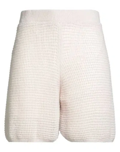 Peserico Woman Shorts & Bermuda Shorts Light Pink Size 6 Alpaca Wool, Polyamide, Merino Wool In Neutral