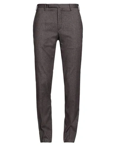 Incotex Man Pants Plum Size 38 Cotton, Elastane In Gray