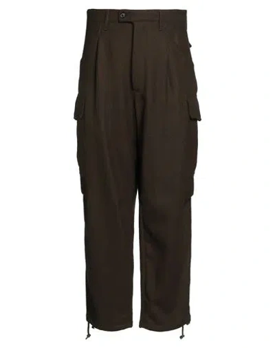 Mackintosh Man Pants Military Green Size L Virgin Wool In Brown