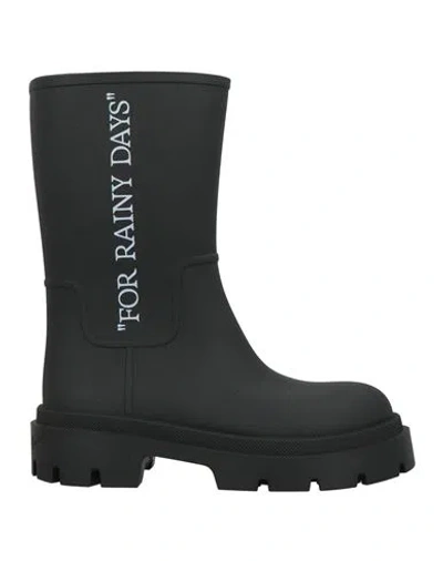 Off-white Reboot Rainy Days Rain Boot In Black