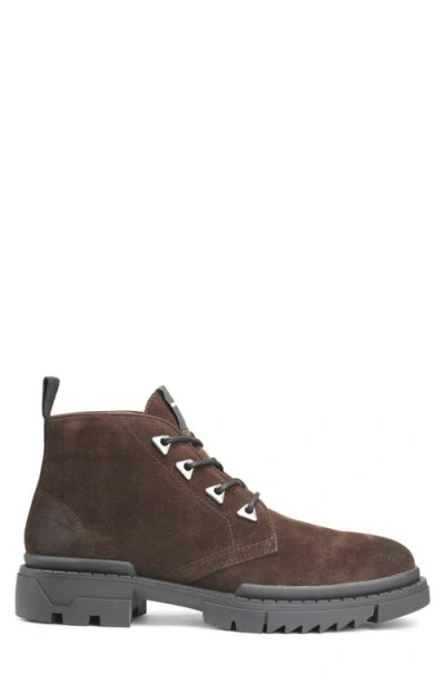 Karl Lagerfeld Paris Suede Lug Chukka Boot In Brown