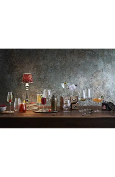 Luigi Bormioli Optica Set Of 4 Sparkling Wine Flutes In Transparent