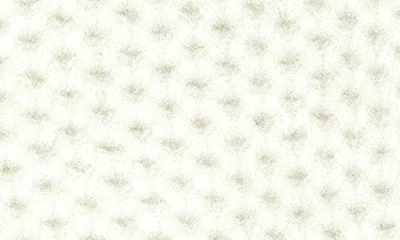 Portolano Honeycomb Knit Wool Blend Gloves In White