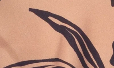 Tash And Sophie Hardware Shoulder Satin Top In Multi