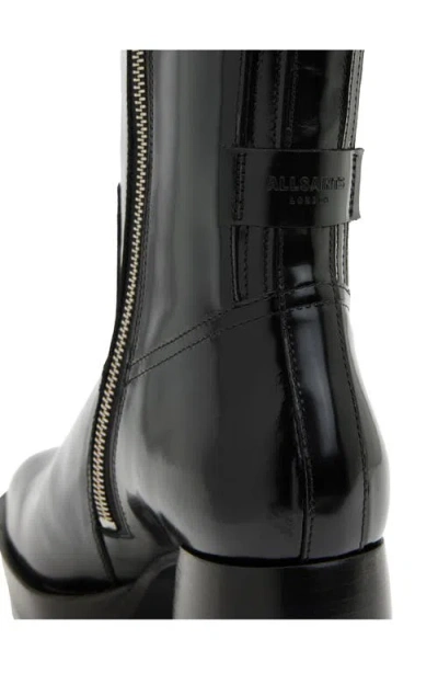 Allsaints Pip Knee High Boot In Black