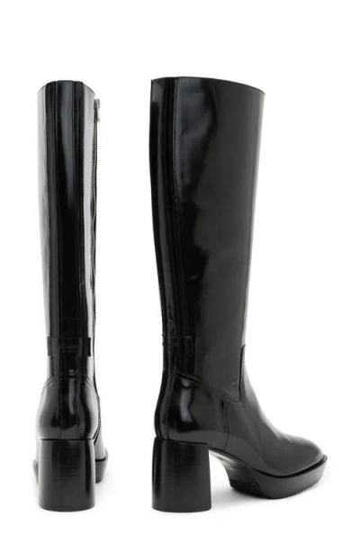 Allsaints Pip Knee High Boot In Black