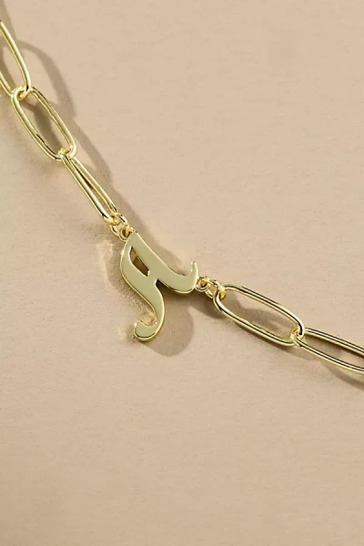 Uncommon James Cursive Initial Monogram Necklace In Gold