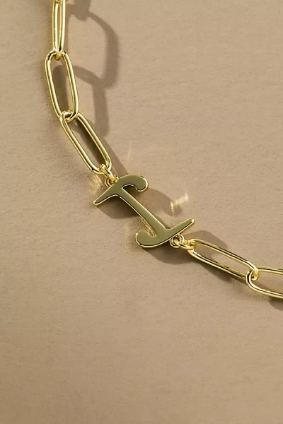 Uncommon James Cursive Initial Monogram Necklace In Gold