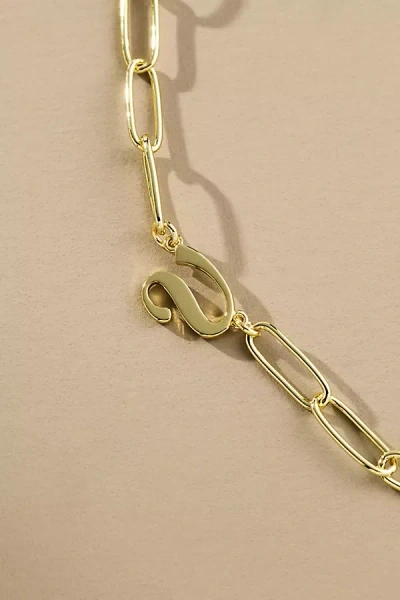 Uncommon James Cursive Initial Monogram Necklace In Gold