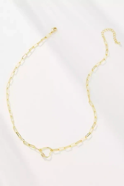 Uncommon James Locked Heart Necklace In Gold