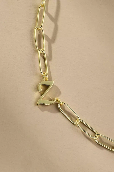 Uncommon James Cursive Initial Monogram Necklace In Gold