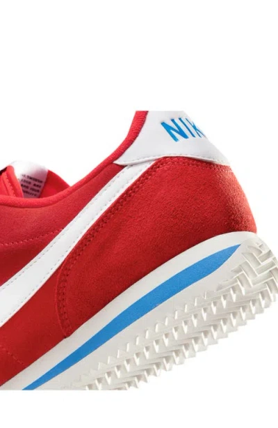 Nike Cortez Suede Sneakers In Red