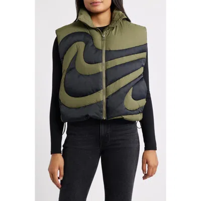Nike Swoosh Down Vest In Multi
