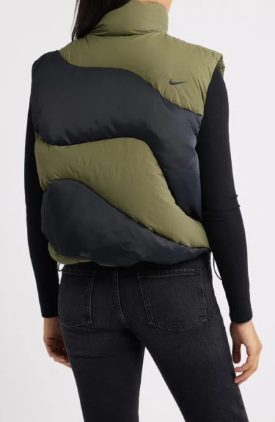 Nike Swoosh Down Vest In Multi