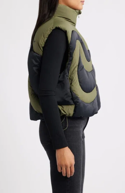Nike Swoosh Down Vest In Multi