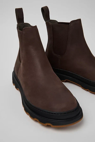 Camper Brutus Elastic-panels Boots In Brown